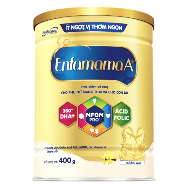 Thực phẩm bổ sung Enfamama A+ hương vani cho mẹ mang thai và cho con bú (400g)