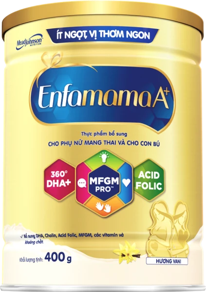 Thực phẩm bổ sung Enfamama A+ hương vani cho mẹ mang thai và cho con bú (400g)