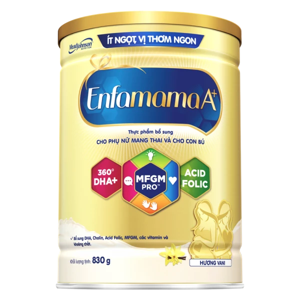Thực phẩm bổ sung Enfamama A+ hương vani cho mẹ mang thai và cho con bú (830g)