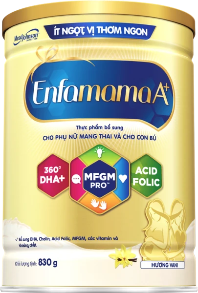 Thực phẩm bổ sung Enfamama A+ hương vani cho mẹ mang thai và cho con bú (830g)
