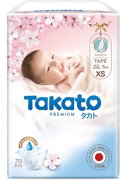 Tặng 1 gói tã sơ sinh Takato