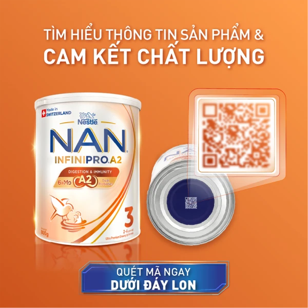 SPDDCT Nestlé NAN InfiniPro A2 3 800g (2-6 tuổi) (6HMO)