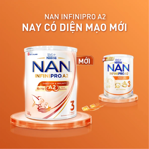 SPDDCT Nestlé NAN InfiniPro A2 3 800g (2-6 tuổi) (6HMO)