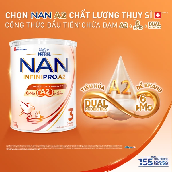 SPDDCT Nestlé NAN InfiniPro A2 3 800g (2-6 tuổi) (6HMO)