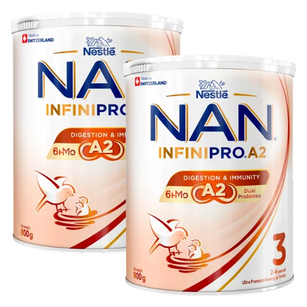 Combo 2 SPDDCT Nestlé NAN InfiniPro A2 3 800g (2-6 tuổi) (6HMO)
