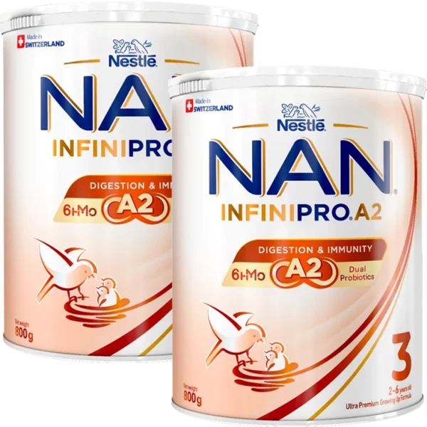 Combo 2 SPDDCT Nestlé NAN InfiniPro A2 3 800g (2-6 tuổi) (6HMO)