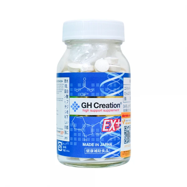 Thực phẩm bảo vệ sức khỏe GH Creation EX+ bổ sung kẽm cho trẻ từ 4 tuổi (270 viên)