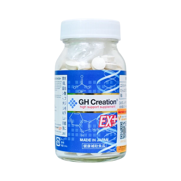 Thực phẩm bảo vệ sức khỏe GH Creation EX+ bổ sung kẽm cho trẻ từ 4 tuổi (270 viên)
