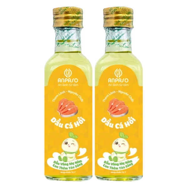 Combo 2 Dầu ăn dặm cá hồi Anpaso 100ml