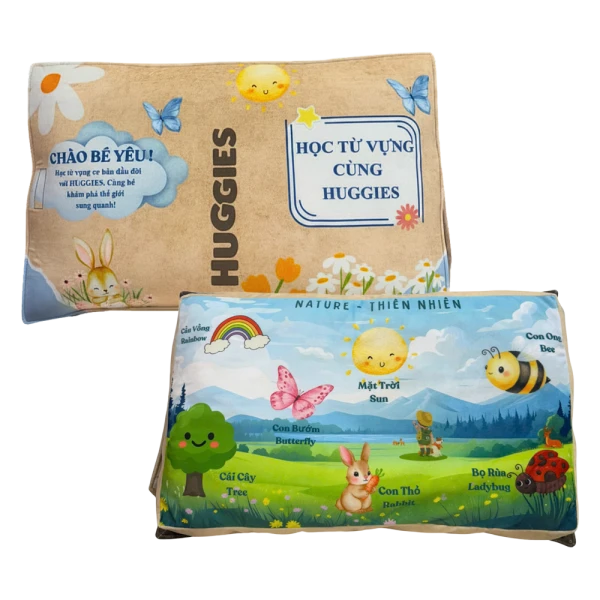 Quà tặng khi mua Combo 2 tã quần Huggies Free Sense size L 32 miếng