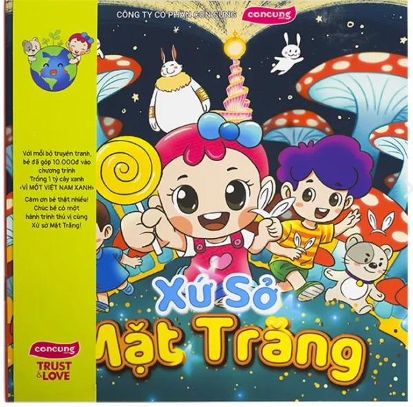 Bộ truyện tranh và sách tô màu kèm sticker Xứ Sở Mặt Trăng