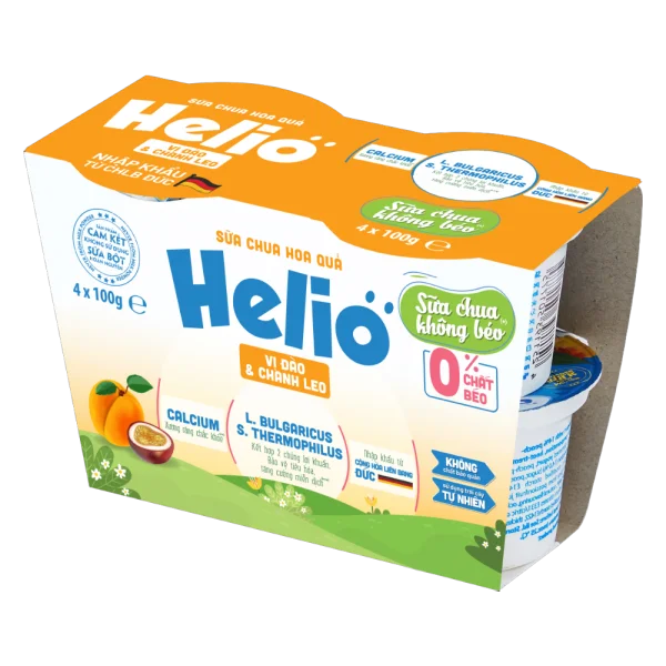 Sữa chua hoa quả Helio vị Đào - Chanh leo