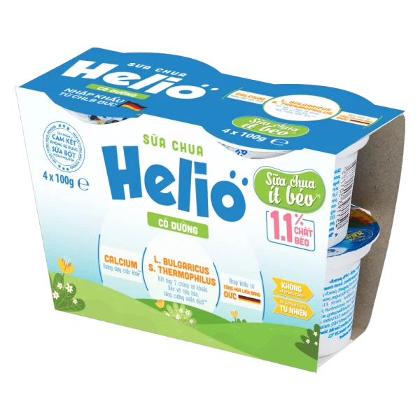 Sữa chua Helio có đường