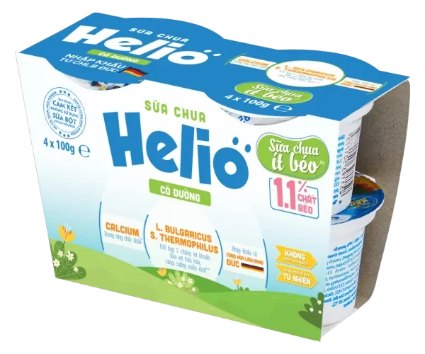 Sữa chua Helio có đường