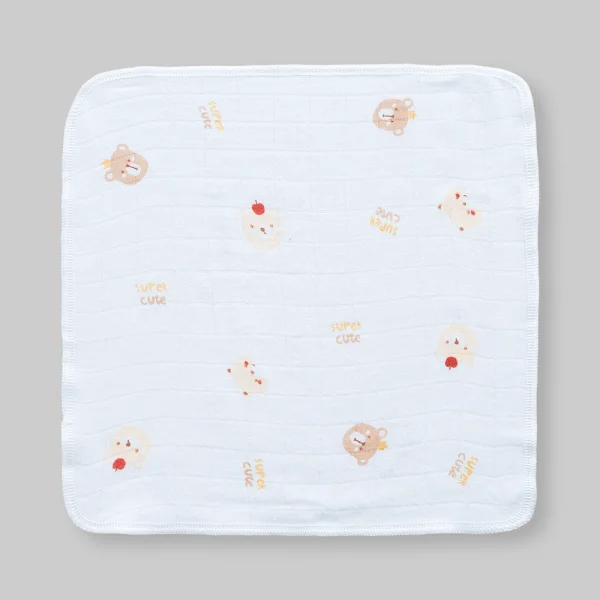 Khăn gạc 100% sợi tre HM9X Animo T2411_PP001 (25x25cm,5 cái, Giao mẫu ngẫu nhiên)