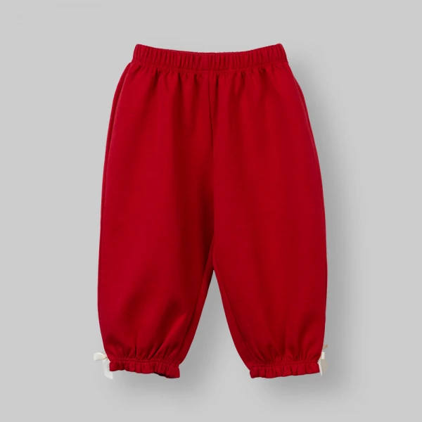 Bộ đông bé gái dài Animo noel FW26 LU0726028 (1Y-4Y,Kem-Đỏ)