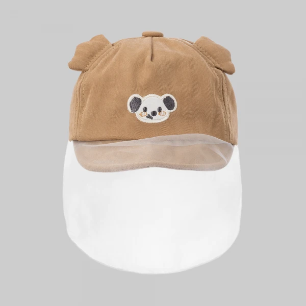 Nón bé trai lưỡi trai khăn voan 0-12M Animo A2606_MN047 (46cm,Nâu)
