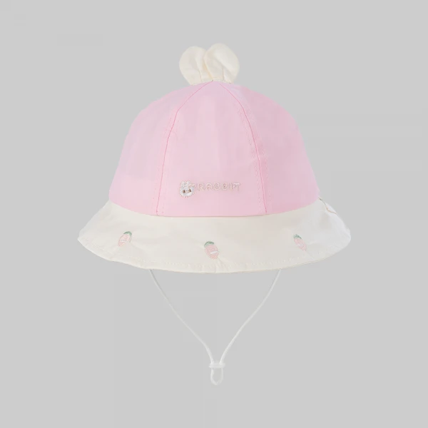 Nón bé gái vành tròn 1-3Y Animo A2606_MN006 (50cm,Hồng)