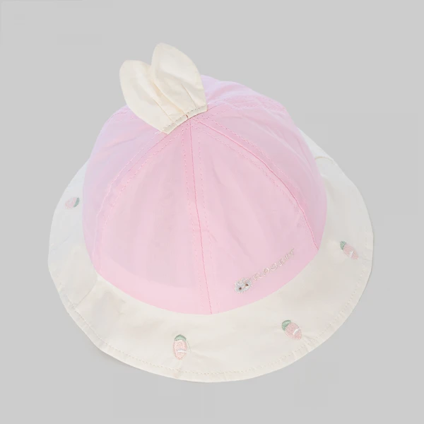 Nón bé gái vành tròn 1-3Y Animo A2606_MN006 (50cm,Hồng)