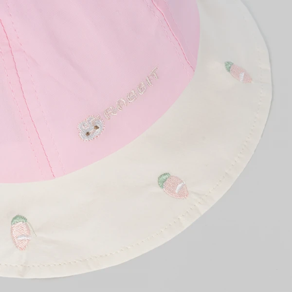 Nón bé gái vành tròn 1-3Y Animo A2606_MN006 (50cm,Hồng)