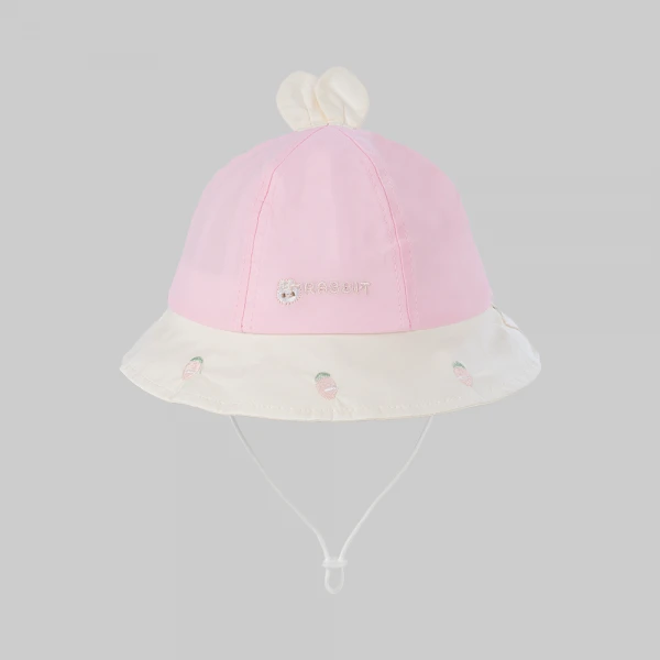 Nón bé gái vành tròn 1-3Y Animo A2606_MN006 (50cm,Hồng)
