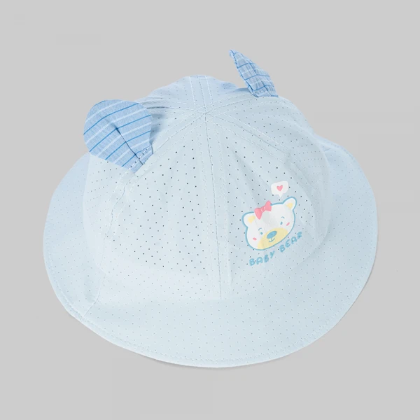 Nón bé gái vành tròn 1-3Y Animo A2606_MN009 (50cm,Xanh nhạt)