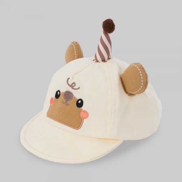 Nón bé trai lưỡi trai 1-3Y Animo A2607_MN018 (46cm,Kem)