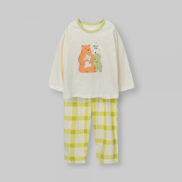 Bộ bé gái dài Animo Easy FW26 TX0726047 (1Y-4Y,Kem-Bơ)