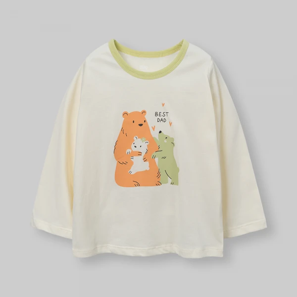 Bộ bé gái dài Animo Easy FW26 TX0726047 (1Y-4Y,Kem-Bơ)