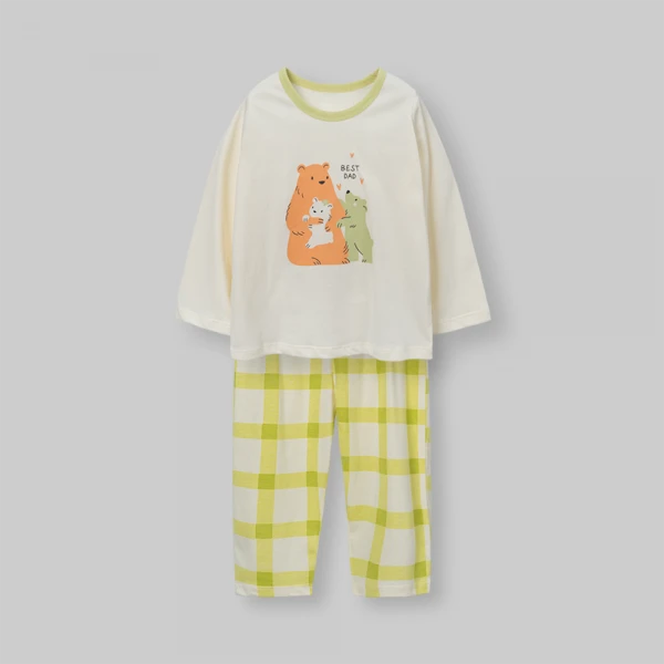 Bộ bé gái dài Animo Easy FW26 TX0726047 (1Y-4Y,Kem-Bơ)