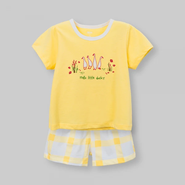 Bộ bé gái ngắn Animo Easy FW26 TX0726055 (1Y-4Y,Vàng)