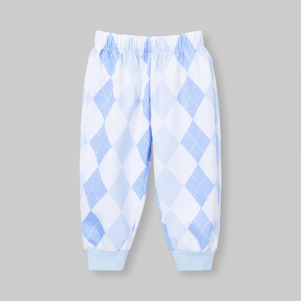 Bộ đông bé gái dài Animo FW26 LU0726030 (1Y-4Y,Xanh-trắng)