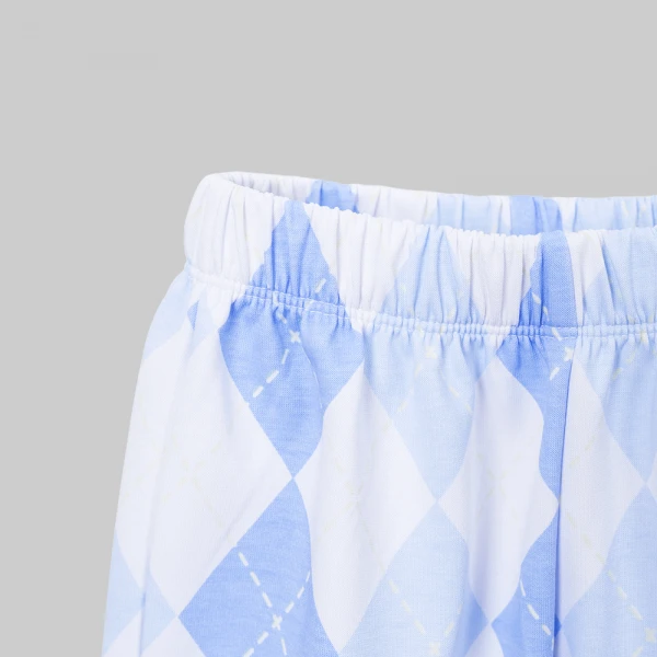 Bộ đông bé gái dài Animo FW26 LU0726030 (1Y-4Y,Xanh-trắng)