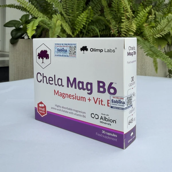 Thực phẩm bảo vệ sức khỏe Olimp Labs Chela-Mag B6 cho người trưởng thành (30 viên)
