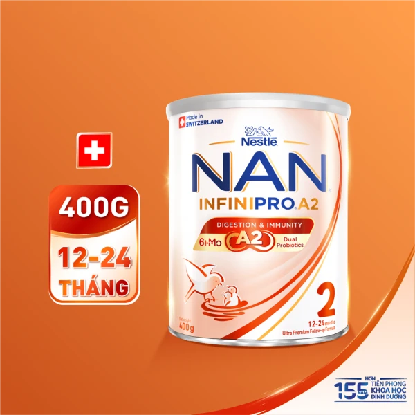 SPDDCT Nestlé NAN InfiniPro A2 2 400g (1-2 tuổi) (6HMO)