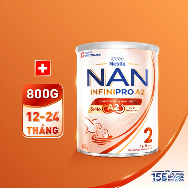 SPDDCT Nestlé NAN InfiniPro A2 2 800g (1-2 tuổi) (6HMO)