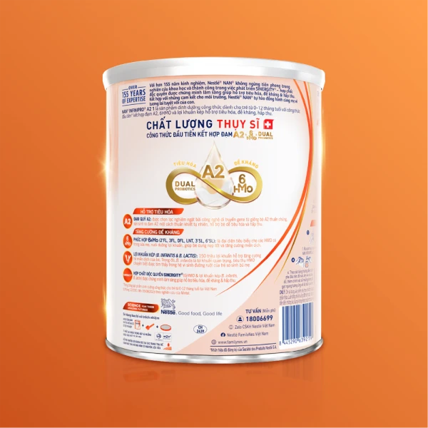 Sữa Nestlé NAN INFINIPRO A2 số 1 cho bé 0-12 tháng (400g)