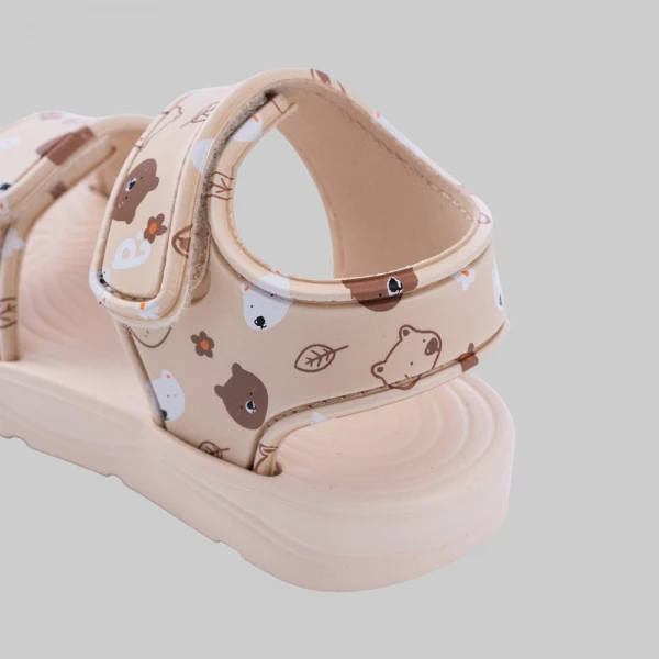 Sandal bé gái Animo A2608_JK001 (17-21,Kem)