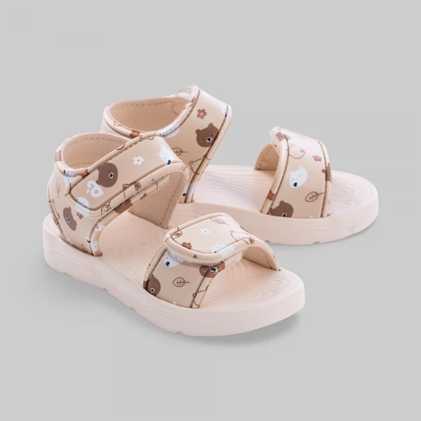 Sandal bé gái Animo A2608_JK001 (17-21,Kem)