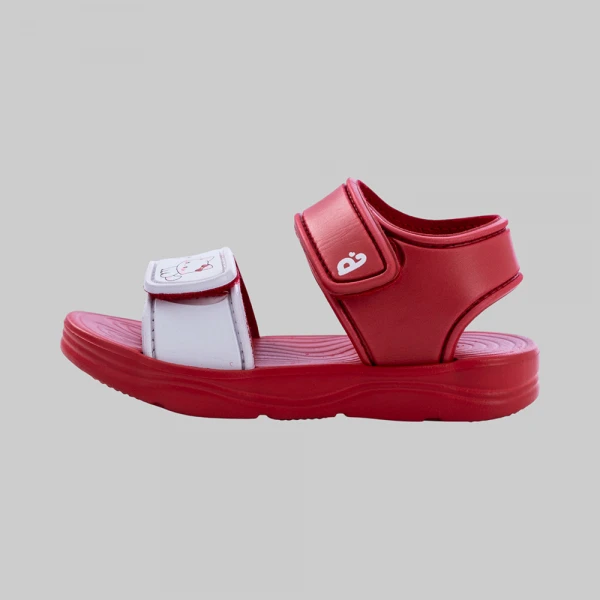 Sandal bé gái Animo A2608_JK002 (17-23,Đỏ-Trắng)