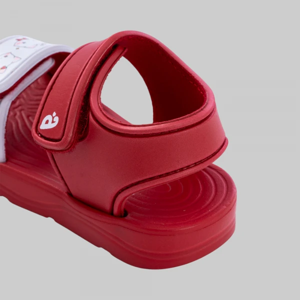 Sandal bé gái Animo A2608_JK002 (17-23,Đỏ-Trắng)