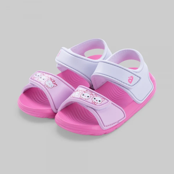 Sandal bé gái Animo A2608_JK003 (17-23,Hồng-Trắng)