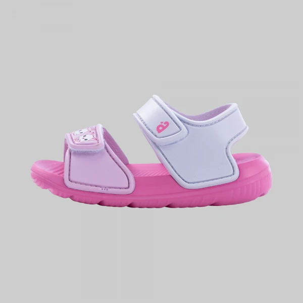 Sandal bé gái Animo A2608_JK003 (17-23,Hồng-Trắng)