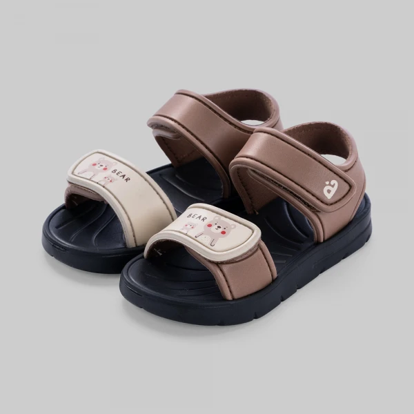 Sandal bé trai Animo A2606_JK008 (17-23,Nâu đen)