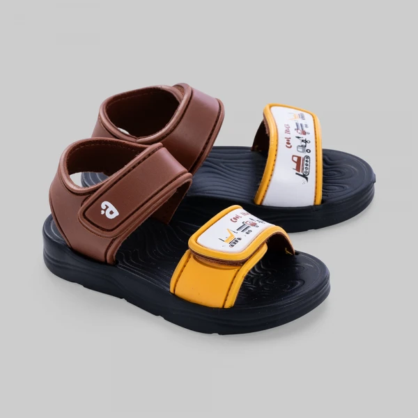 Sandal bé trai Animo A2606_JK009 (17-23,Nâu-Vàng)