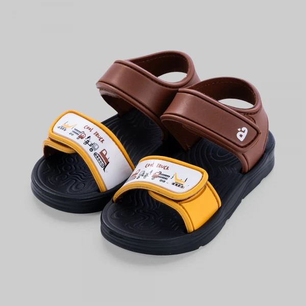 Sandal bé trai Animo A2606_JK009 (17-23,Nâu-Vàng)