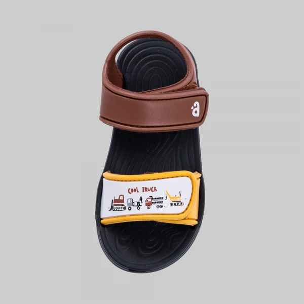 Sandal bé trai Animo A2606_JK009 (17-23,Nâu-Vàng)