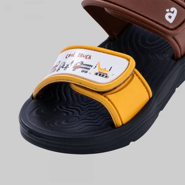 Sandal bé trai Animo A2606_JK009 (17-23,Nâu-Vàng)