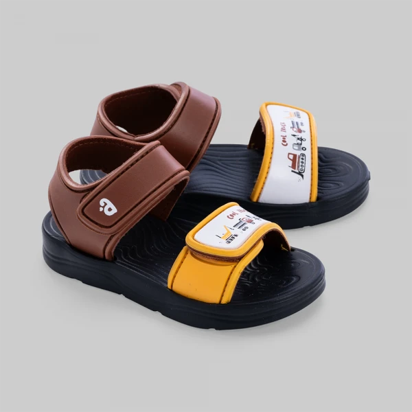 Sandal bé trai Animo A2606_JK009 (17-23,Nâu-Vàng)