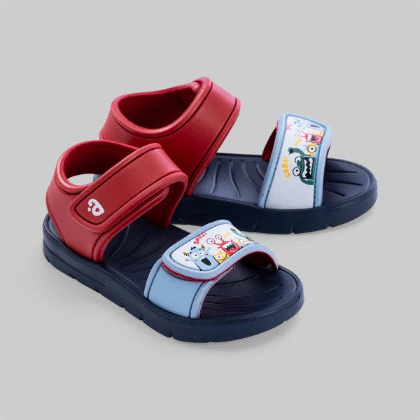 Sandal bé trai Animo A2606_JK011 (17-21,Đỏ-Xanh)
